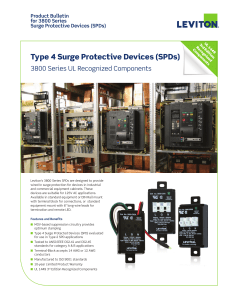 3800 Series Surge Protective Device Product Bulletin Q