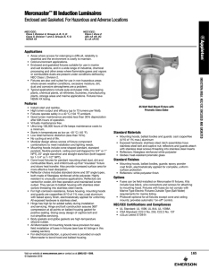Mercmaster III Induction Luminaires Catalog Pages