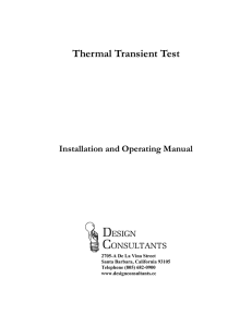 Thermal Transient manual - Santa Barbara Automation