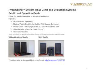 Hypersound setup and operation guide