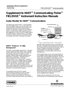 Audio Monitor for HART Communications