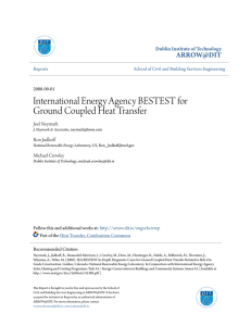 International Energy Agency BESTEST for Ground