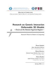 Research on Generic Interactive Deformable 3D