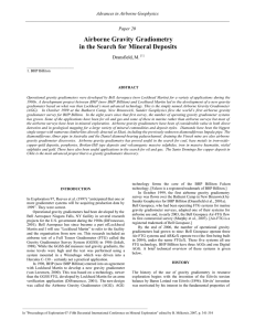 Airborne Gravity Gradiometry in the Search for Mineral Deposits