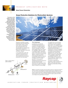 Electrical protection of solar power plants()