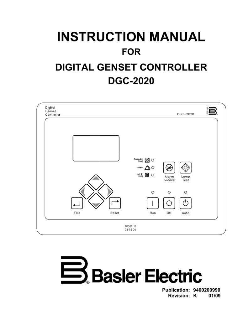 Instruction Manual For Dgc