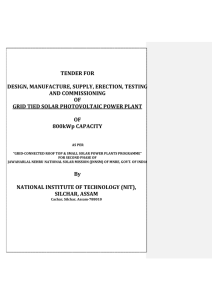 Revised Tender Document for - National Institute of Technology