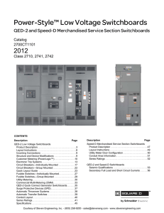 Schneider Electric QED-2 and Speed-D Power