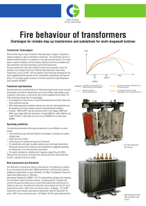 Fire behaviour of transformers