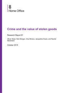 Crime and the value of stolen goods