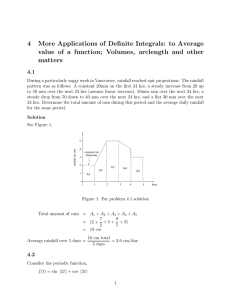 4 More Applications of Definite Integrals: to Average value of a function