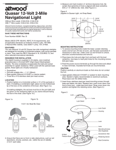 Quasar 12-Volt 2-Mile Navigational Light