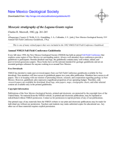 Mesozoic stratigraphy of the Laguna-Grants region