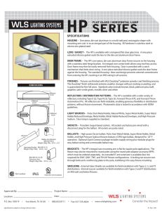 HP Series p1(s) - WLS Lighting Systems