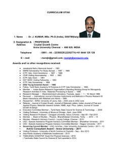 Dr. J. Kumar - Anna University