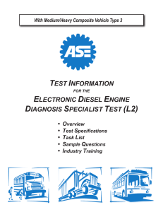 test information electronic diesel engine diagnosis specialist