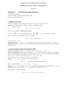 Differential Equations III