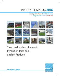 2016 EMSEAL Product Catalog