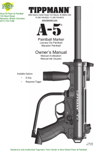 Tippmann A-5 Owners Manual