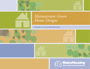 Mainestream Green Home Designs