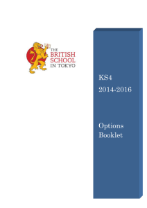 KS4 2014-2016 Options Booklet