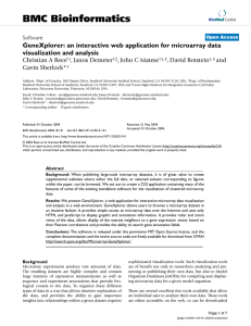 GeneXplorer: an interactive web application for microarray data