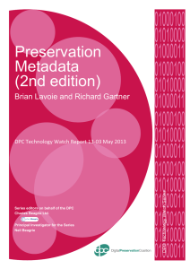 Preservation Metadata (2nd edition)
