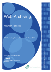 Web-Archiving - Digital Preservation Coalition