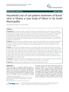 Household cost of out-patient treatment of Buruli ulcer in Ghana: a