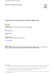 Feedback analysis of transimpedance operational