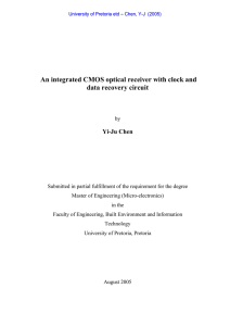 An integrated CMOS optical receiver with clock and data recovery