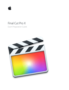 Final Cut Pro X 10.2 Exam Prep Guide.pages - Training