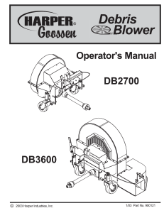 Debris Blower Manual