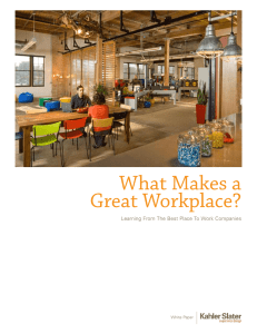 What Makes a Great Workplace?
