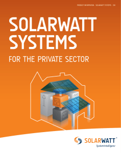 Solarwatt SYStEMS - Hallands Energiutveckling