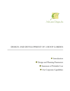 Design And Development Of A Roof Garden