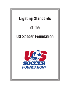 Lighting Standards of the US Soccer Foundation