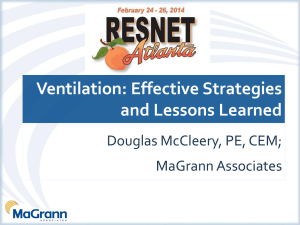 Ventilation: Effective Strategies and Lessons Learned