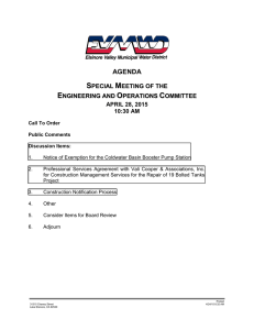 agenda - Elsinore Valley Municipal Water District