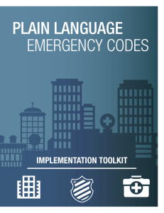 plain language emergency codes