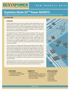 Depletion-Mode D2TM Power MOSFETs