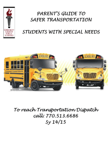 SPED Ride Guide for Parents - Gwinnett County Public Schools