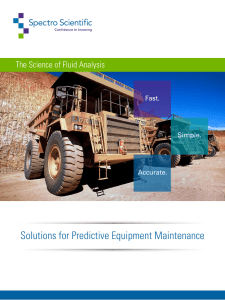 Solutions for Predictive Equipment Maintenance