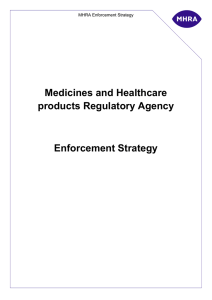 MHRA Enforcement Strategy 2010[1]
