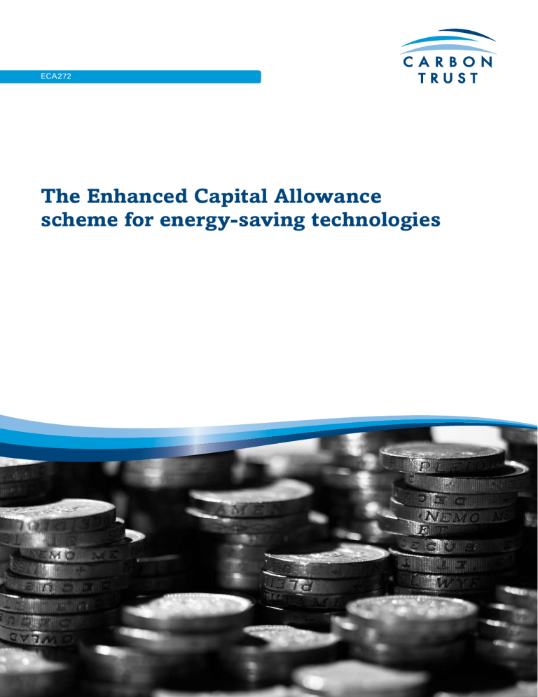 The Enhanced Capital Allowance scheme for energysaving