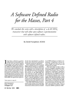 A Software Defined Radio for the Masses, Part 4
