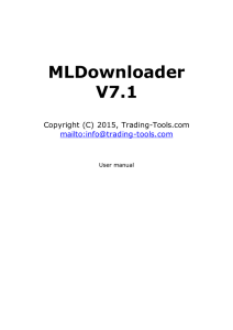 MLDownloader - Trading