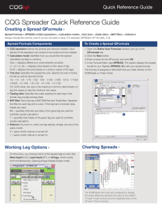 CQG Spreader Quick Reference Guide