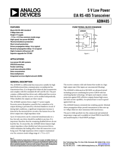 ADM485ARZ-REEL Datasheet