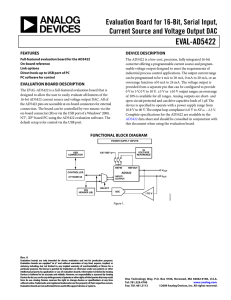 EVAL-AD5422 (Rev. 0) - produktinfo.conrad.de